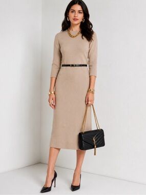 Kimberly vintage “old Hollywood” 100% wool shift Dress